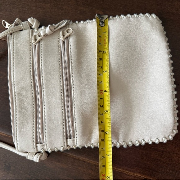 Vintage cream purse elegant Cream shoulder Bag - Picture 4 of 5